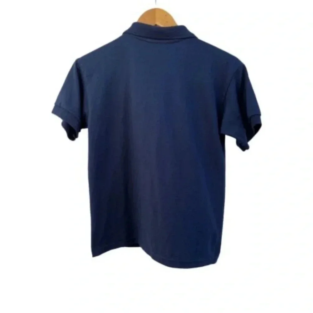 Gildan DryBlend Size youth Large School Uniform Navy Short Sleeve‎ Polo Shirt​